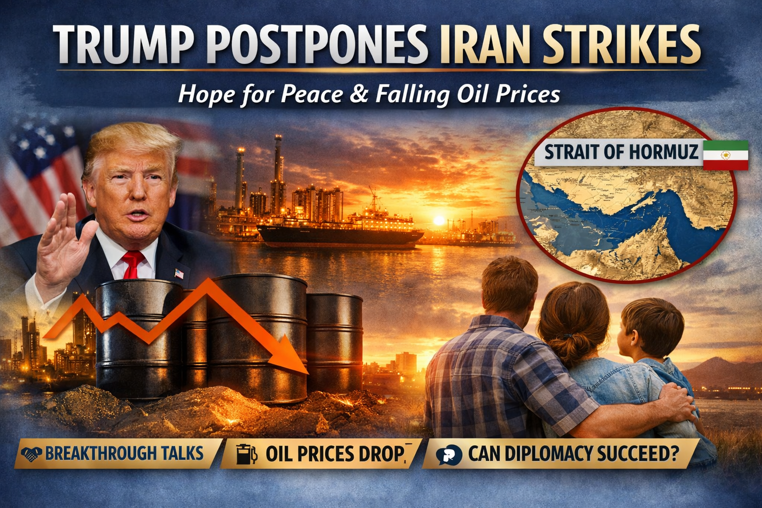 Trump Postpones Strikes on Iran After Breakthrough Talks